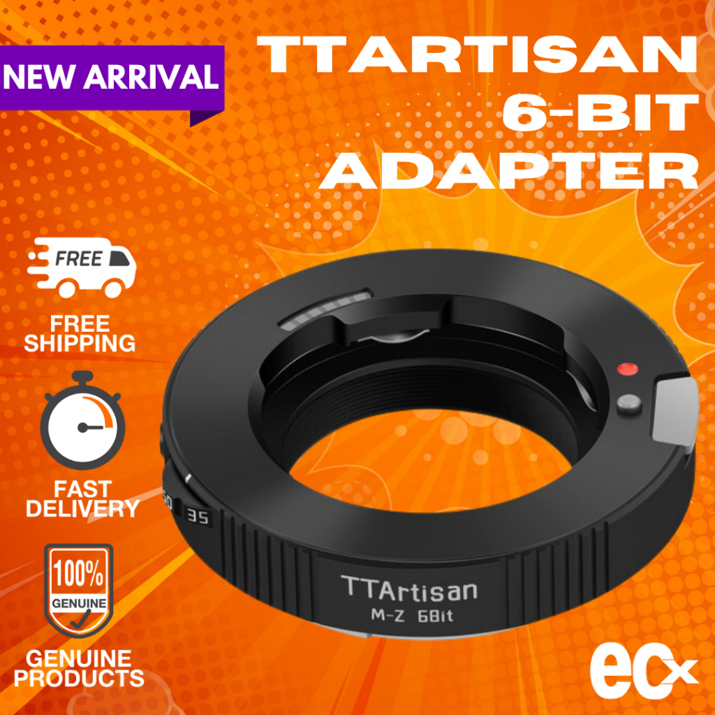 TTArtisan M-Z/E 6-Bit Adapter Ring Leica M-Mount Lens Nikon Z Sony E EXIF Anti-Shake Focus Indicator