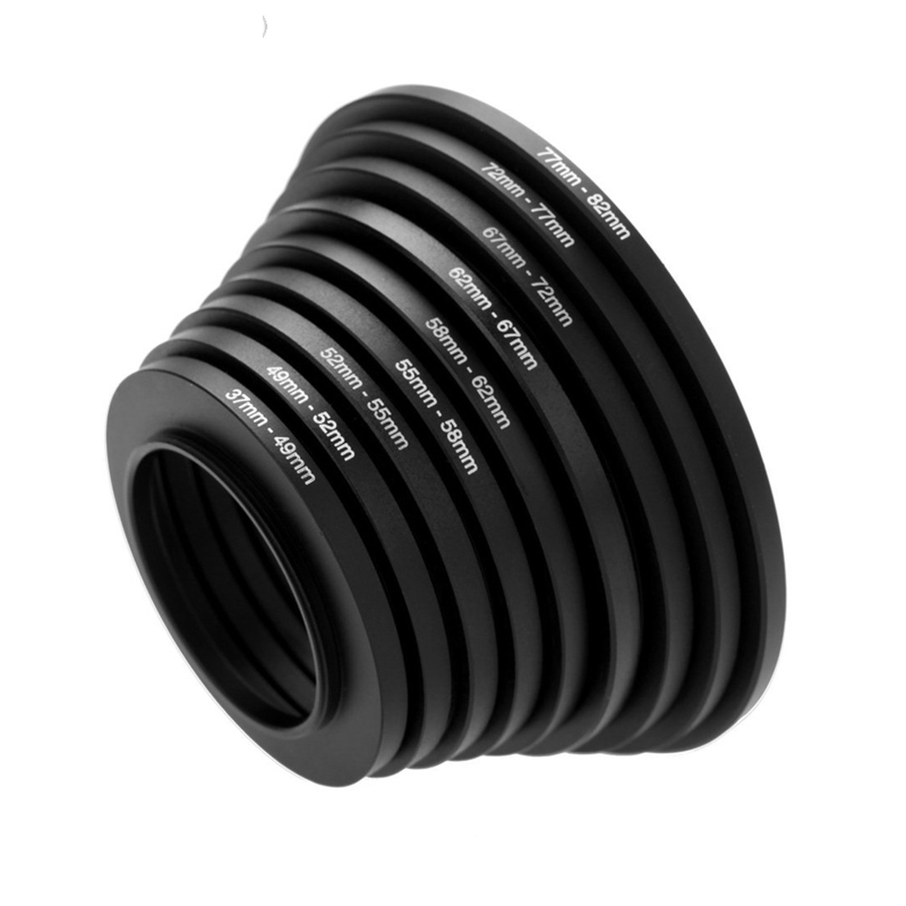 37 49 52 55 58 62 67 72 77 82 mm Lente Step Up Down Ring Filter Todos Os Conjuntos De Adaptadores De Câmera