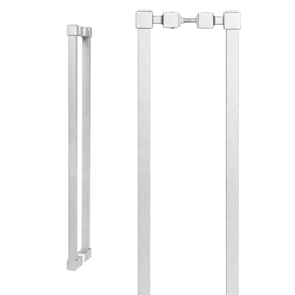 Par - Puxador Porta Duplo Alumínio Para Casa Torralba 600mm