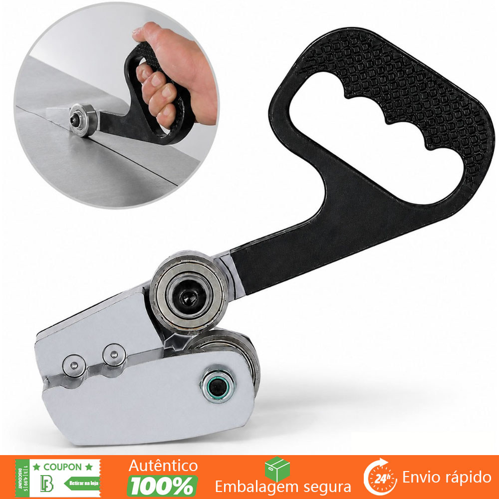 Metal Plate Cutter, Quick Cutting with Ergonomic Handle | Sharp Metal Sheet Metal Tool That Saves Space