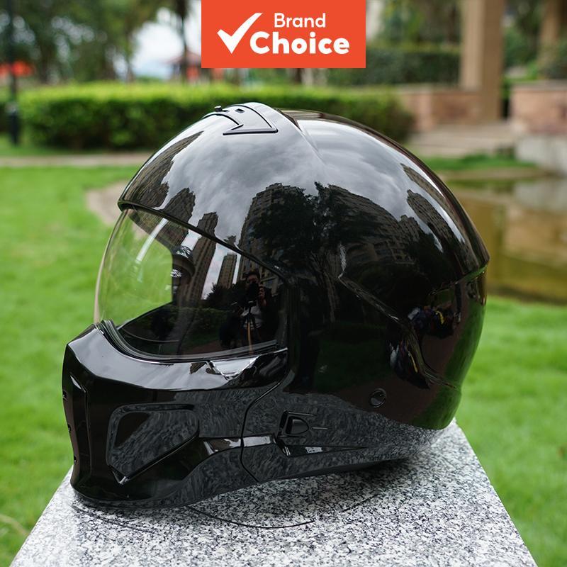 Face Full Unissex Plug and Play Sem Configuração De Modificação Conjunto De Pacote De Capacete De Motocicleta Retro