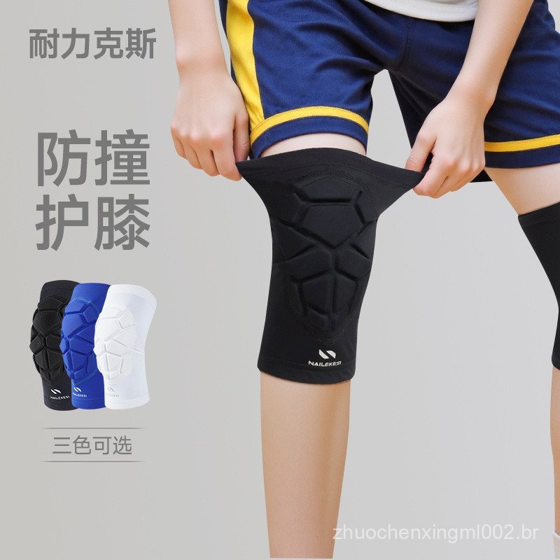 Joelheiras de esponja anti-impacto para crianças, proteção esportiva especial para basquete e futebol, com design de fav
