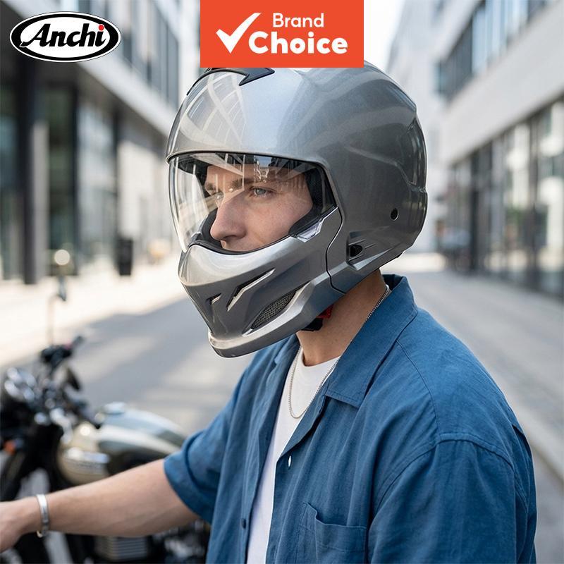Capacete de motocicleta retrô unissex ABS integral: design ultraleve