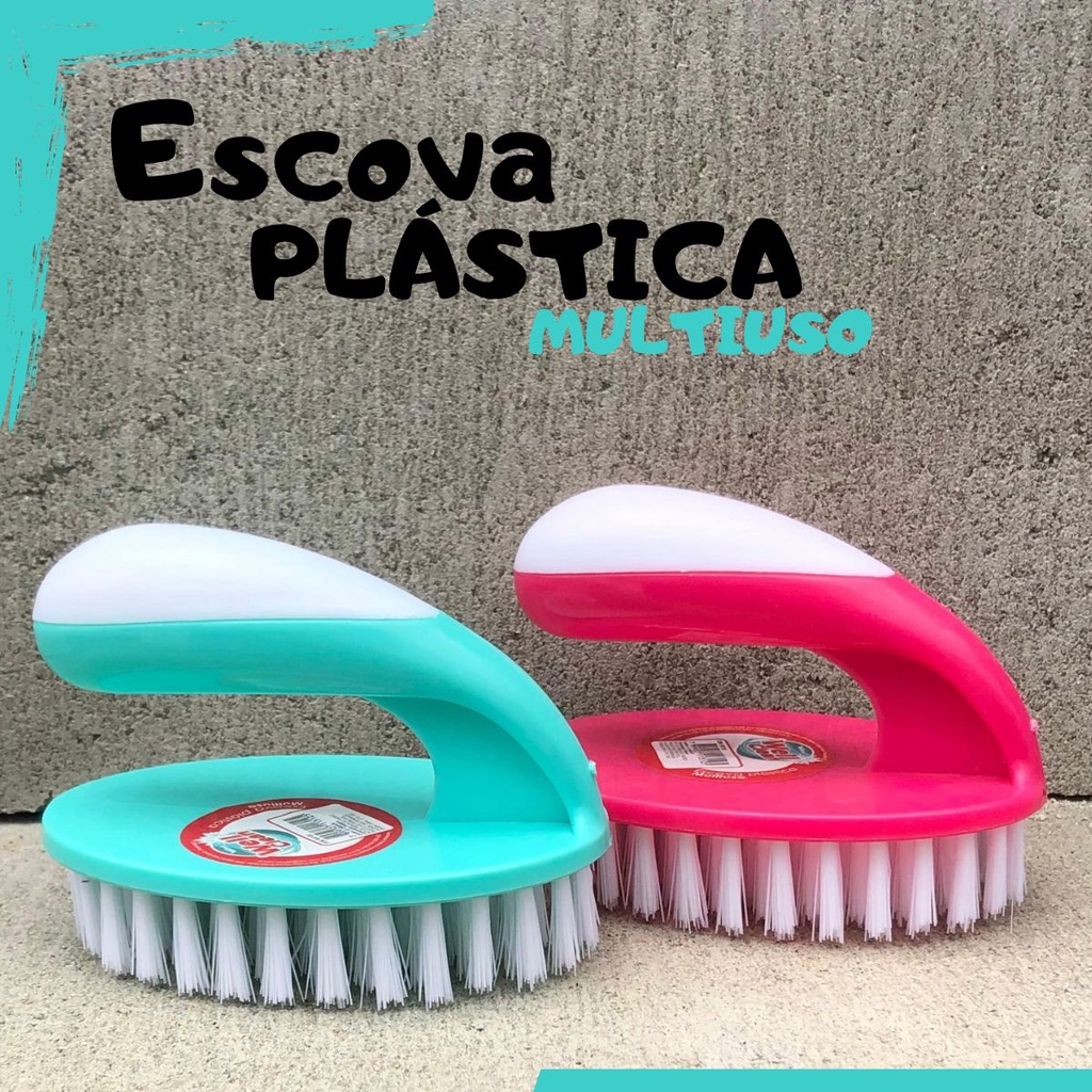 Escova Para Lavar Roupas, Tênis, Tapete, Jeans, Cerdas Firmes De Nylon Com Base Plástica