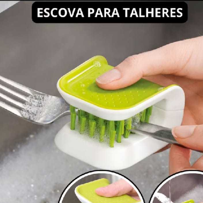 Escova Multiuso Lava Louça Facas Fácil e Seguro