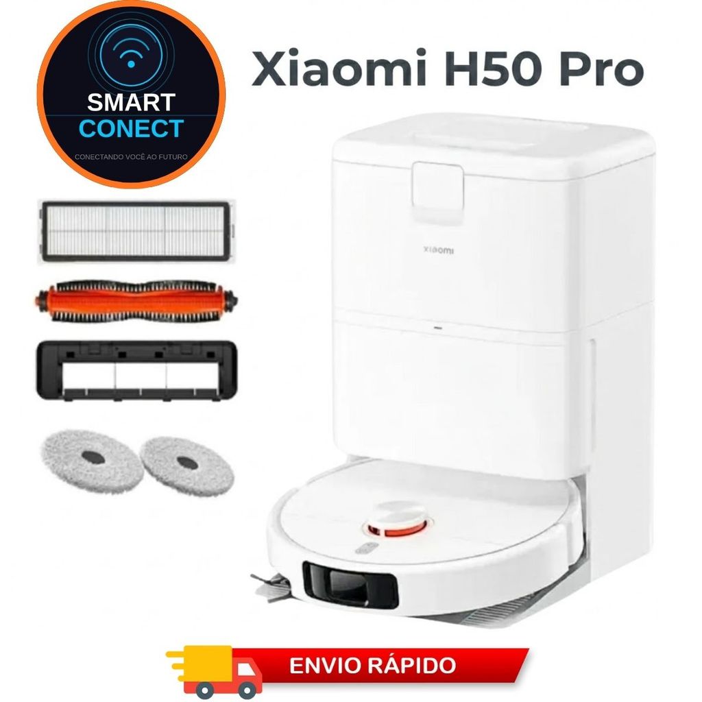 Robô Aspirador H50 Pro 15000Pa Ultra Potente Base Auto Limpante Mapeamento Inteligente 2026 original lacrado