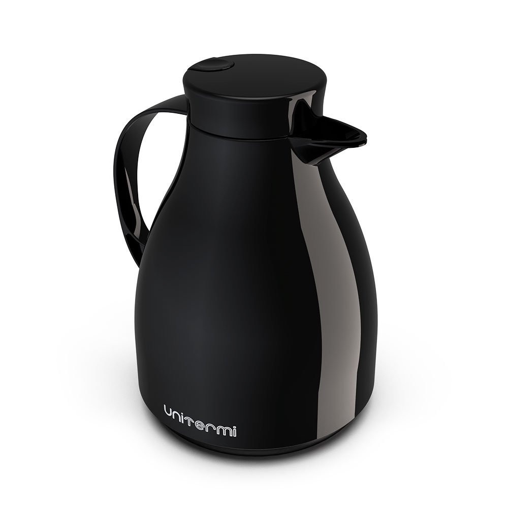 Garrafa Térmica Bule Gatilho 1,0 Litro Café Leite Água Varias Cores Rosa, Preto, Vermelho