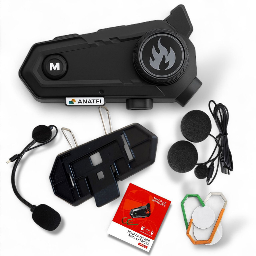 FONE DE OUVIDO PARA CAPACETE MT-C002 TOMATE