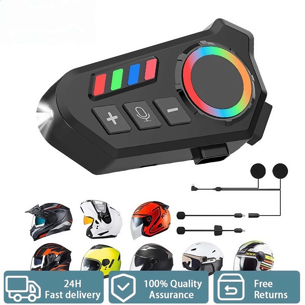 Fone de Ouvido de Capacete Moto Bluetrooth Controle De Voz FLUX