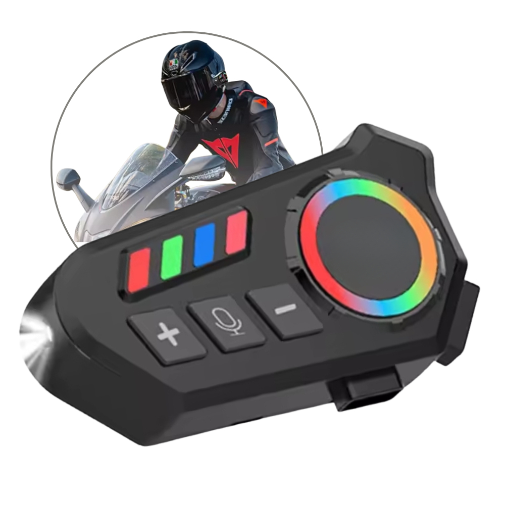 Fone De Ouvido Para Capacete Bluetooth Headset Rgb Sem fio Helmet