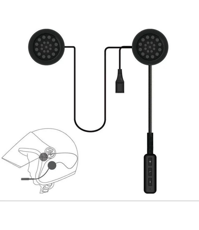 Fone de Ouvido Capacete Moto sem Fio com Bluetooth