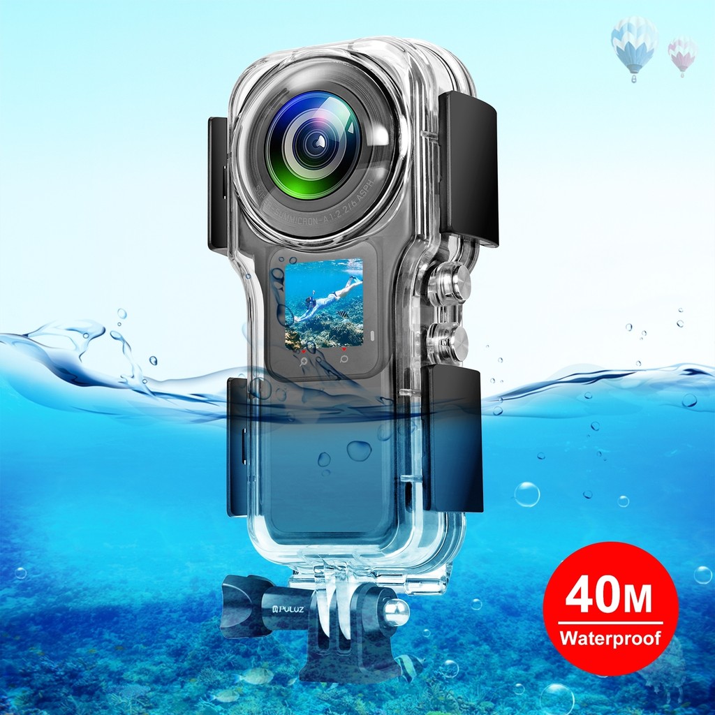 PULUZ 40m Subaquático À Prova Dwaterproof Água Habitação Caso Para Insta360 Um RS 1-Polegada 360 Edição Câmera Panorâmic