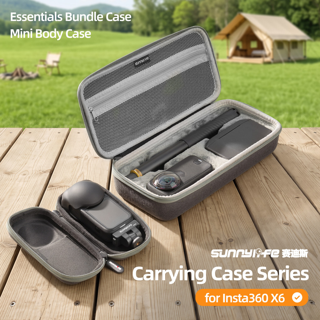 Para Insta360 X6 Saco De Armazenamento Portátil Conjunto all-around Corpo Mão panoramic Esportes Câmera Acessórios
