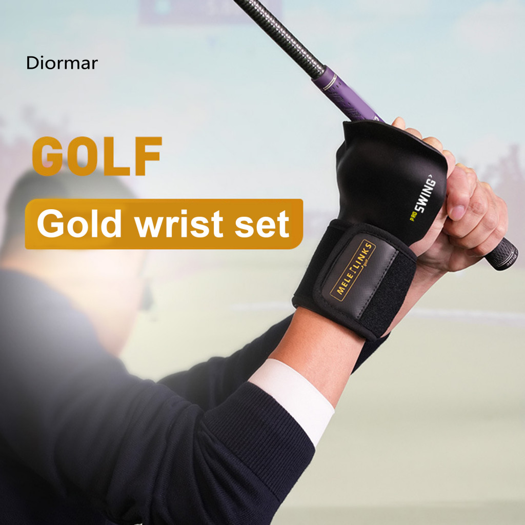 Beginner Golf Swing Tool Trainer Training Aid Kit with Wrist Brace Hollow Ball Angle Arm Posture Corrector – Practice