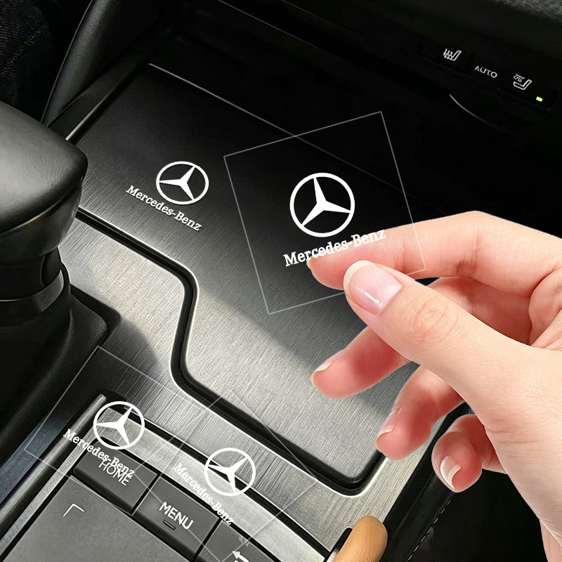 Janela Do Carro Vidro Presente Botão Adesivo Decalque Volante Para Mercedes Benz W203 W204 W205 W206 W212 W213 W222 W223