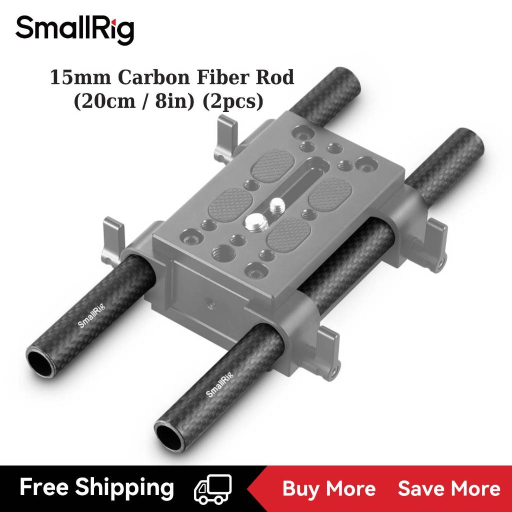 Haste De Fibra De Carbono SmallRig 15mm 100mm/150mm/200mm/225mm/300mm # 1871 1872 870 1690 851