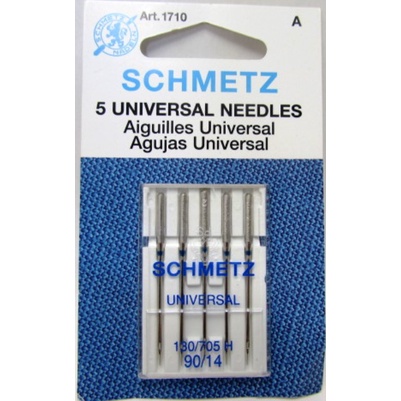 Cartela com 5 ou 10 Unidades de Agulhas para Bordados e Costura Schmetz e Organ - Excelência Universal Diversos Tecidos