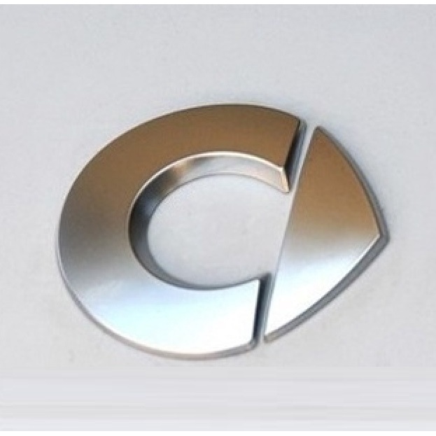 1 Emblema Adesivo Dianteiro Em Abs Mini Fortwo Smart Car
