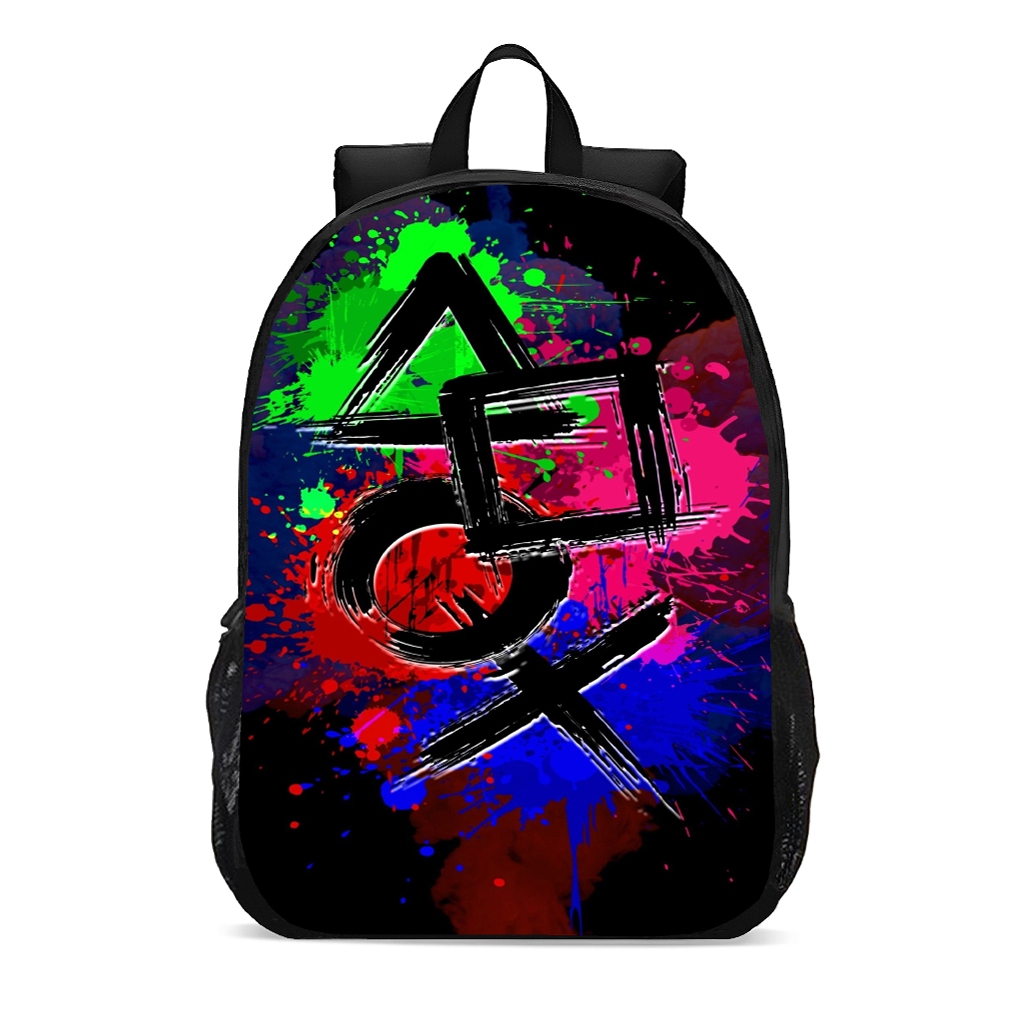 Mochila escolar infantil game play controle jogo promoção volta as aulas