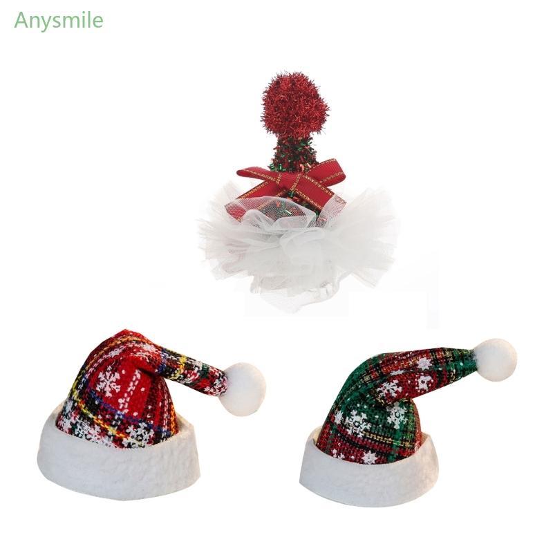 ANYS Cos-play Alfinetes Cabelo Chapéu Papai Noel Vestido Cabeça Meninas Decorativo Natal