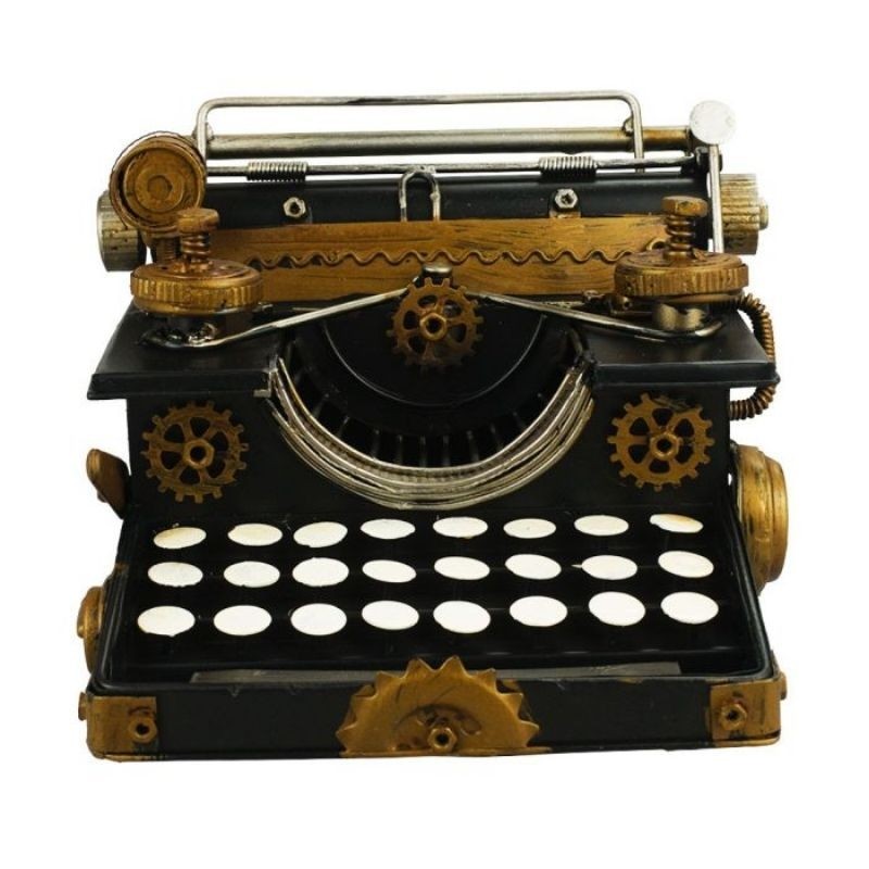 Máquina De Escrever Antiga 12x19x18cm Estilo Retrô - Vintage