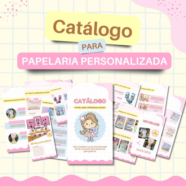 CATÁLOGO PAPELARIA PERSONALIZADA
