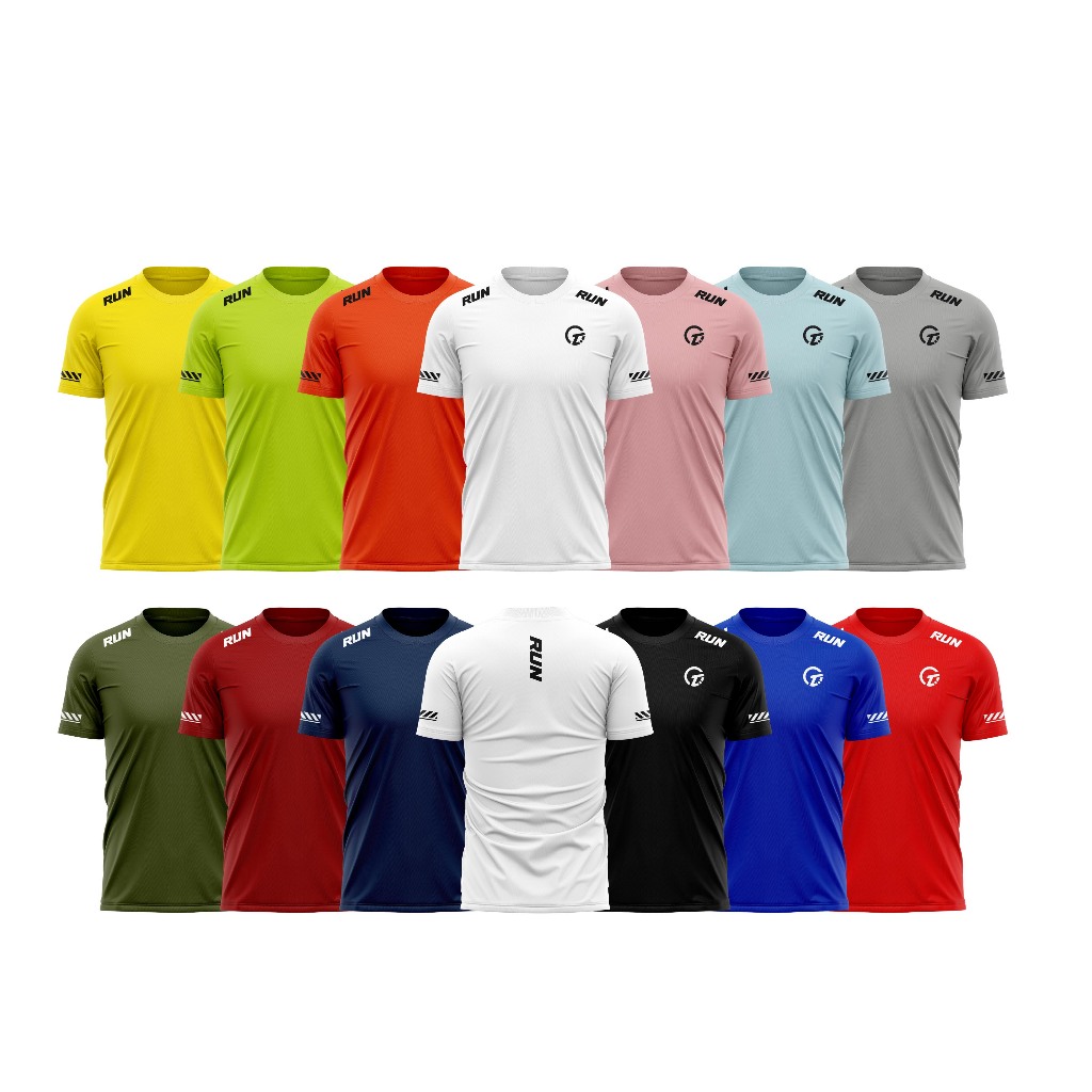 RUN jersey Running Gym Fitness Ciclismo Ginástica Quick Dry Fit Camiseta Camisa De Treinamento UNISEX ML-XL-XXL