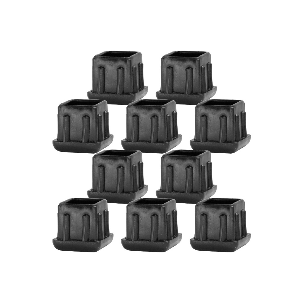 10 Ponteira P/ Protecao De Pe Cadeira Tubular Mesa 15mm