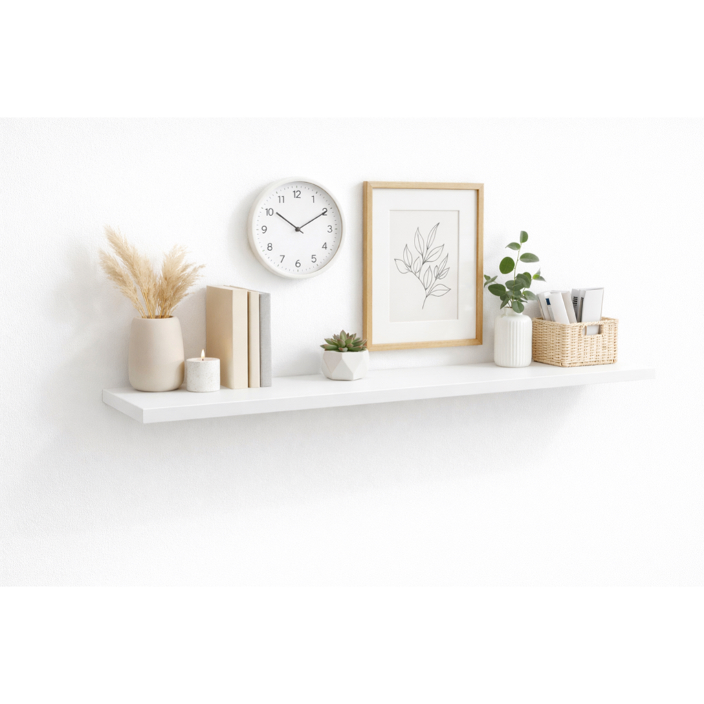 Chapa Branco 40 x 110 MDF 15MM Bordas Fitada Prateleira Tampo Painel Nicho Móveis Placa Marcenaria