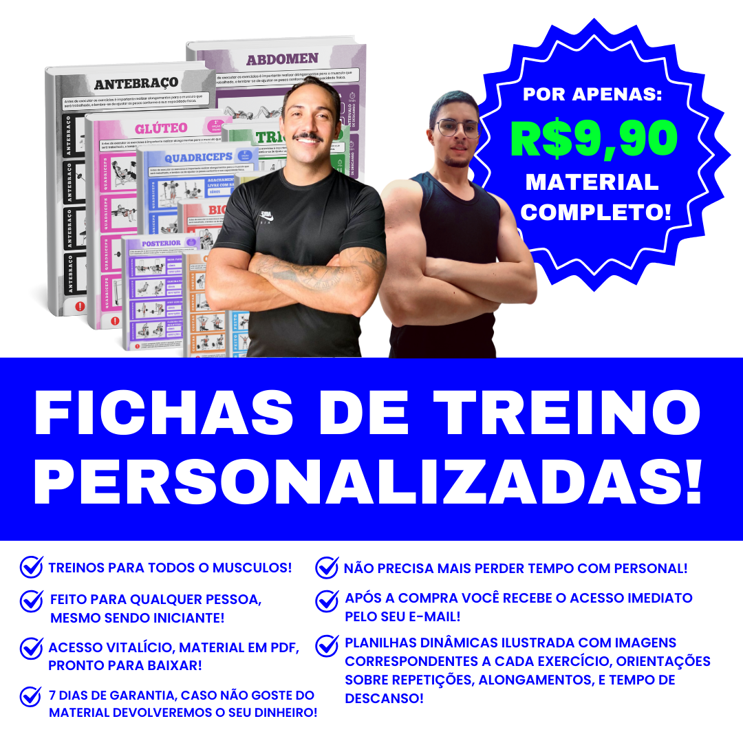 Fichas de Treino Personalizadas!