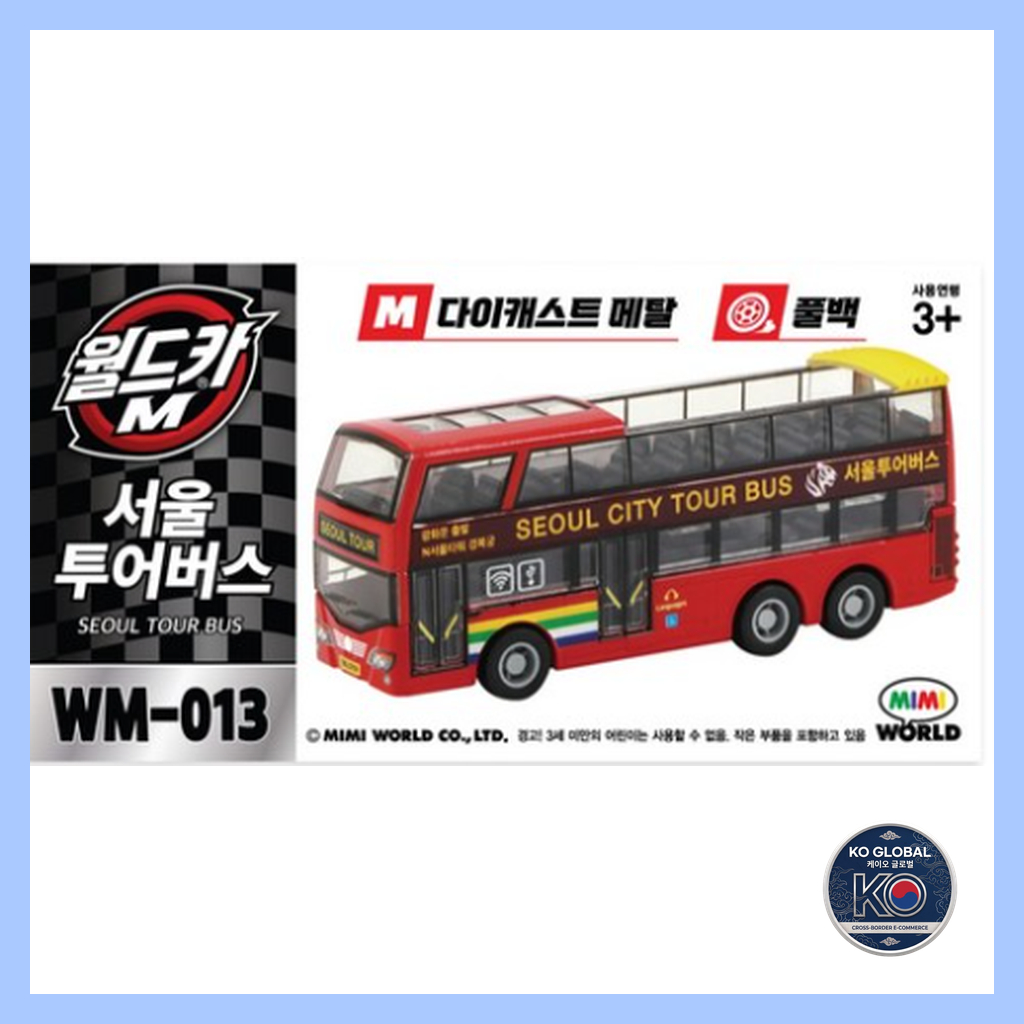 [Estoque Pronto 🇰🇷] Mimi World Car M Seul Tour Bus Brinquedo De Metal Fundido MW-013