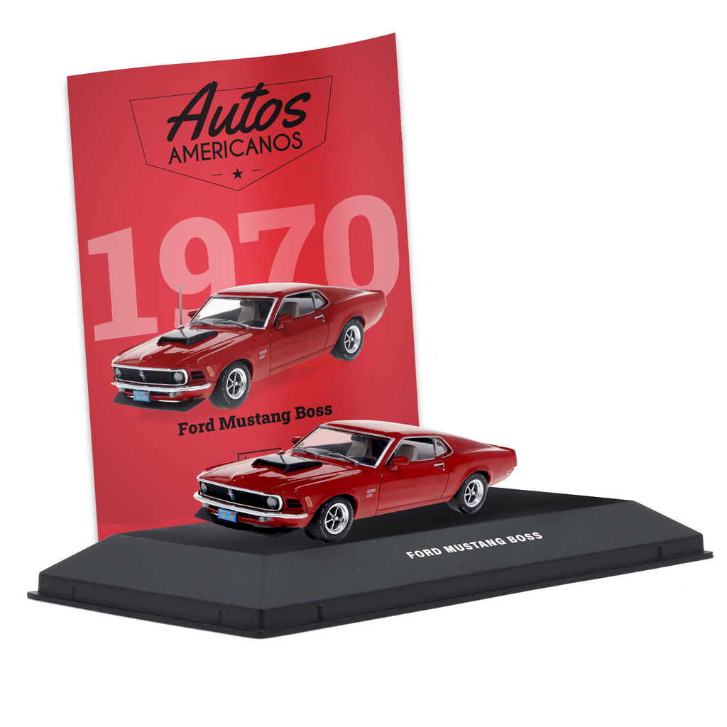 Coleção American Cars: Ford Mustang Boss (1970) Edição 08 - Miniatura 1:43 - Luppa