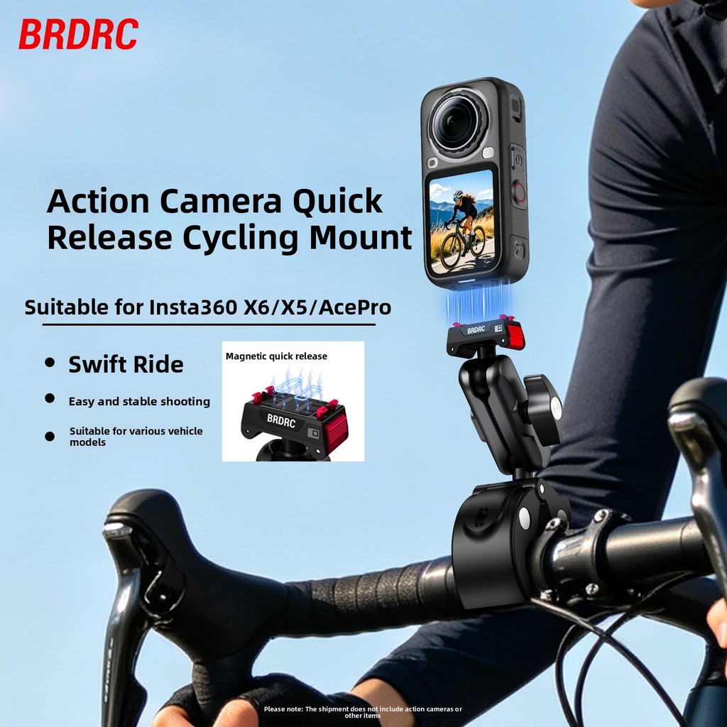 Adequado Para the Shadow Stone Insta360 X6/X5 Suporte De Ciclismo De Liberação Rápida ACE PRO 2 Bicicleta