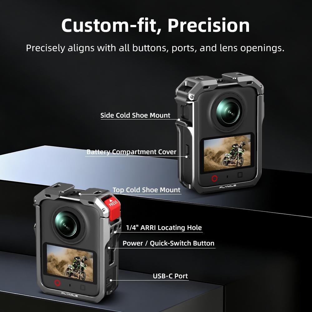 Gaiola Multifuncional Com Estrutura De Metal FLYMILE Para Câmera DJI OSMO 360/II (2)
