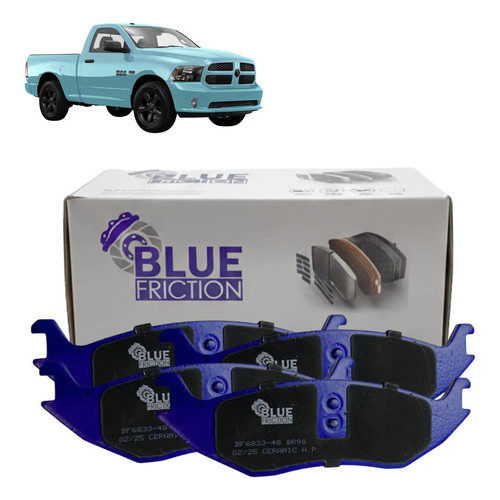PASTILHA FREIO TRASEIRA CERAMICA RAM 1500 CLASSIC CREW 2009/