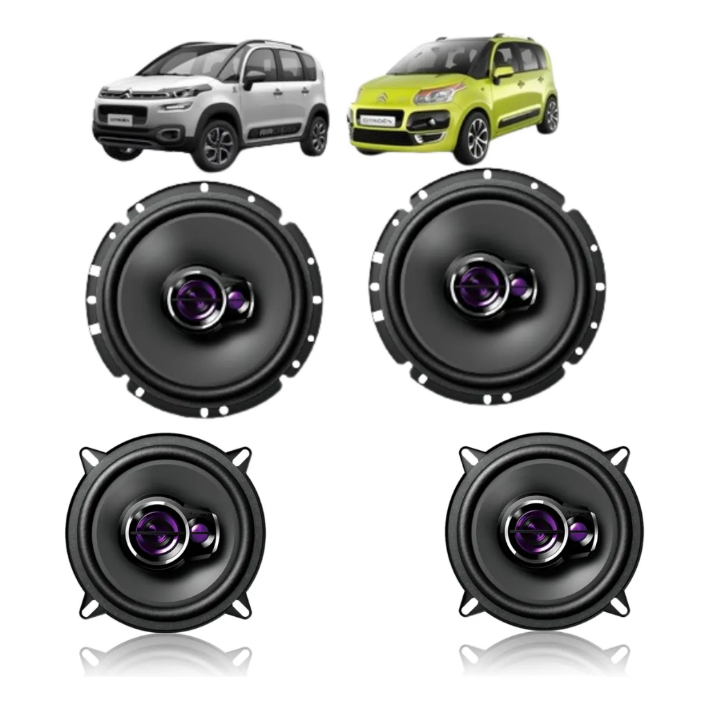 Kit Alto Falante Pioneer Pt Citroen C3 Picasso E Air Cross