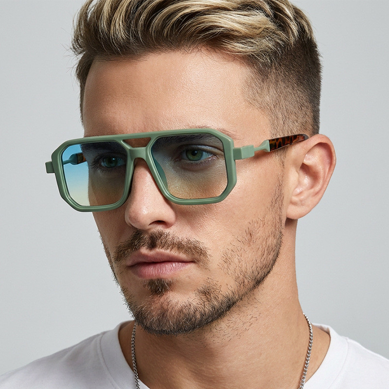 Óculos De Sol Quadrados Modernos Unissex Ins Viral Casual Street-Snap Outdoor Daily Fashion Sun Shades