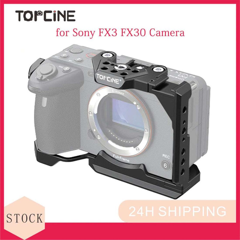 Para Gaiola Sony FX30 FX3 , Equipamento De Câmera Em Liga De Alumínio Com Trilho NATO , Furo De Localização Arri , Grava