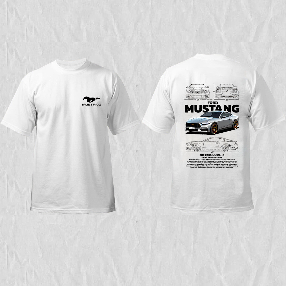 Camiseta Unissex Ford Mustang Carro Clássico , Oversize