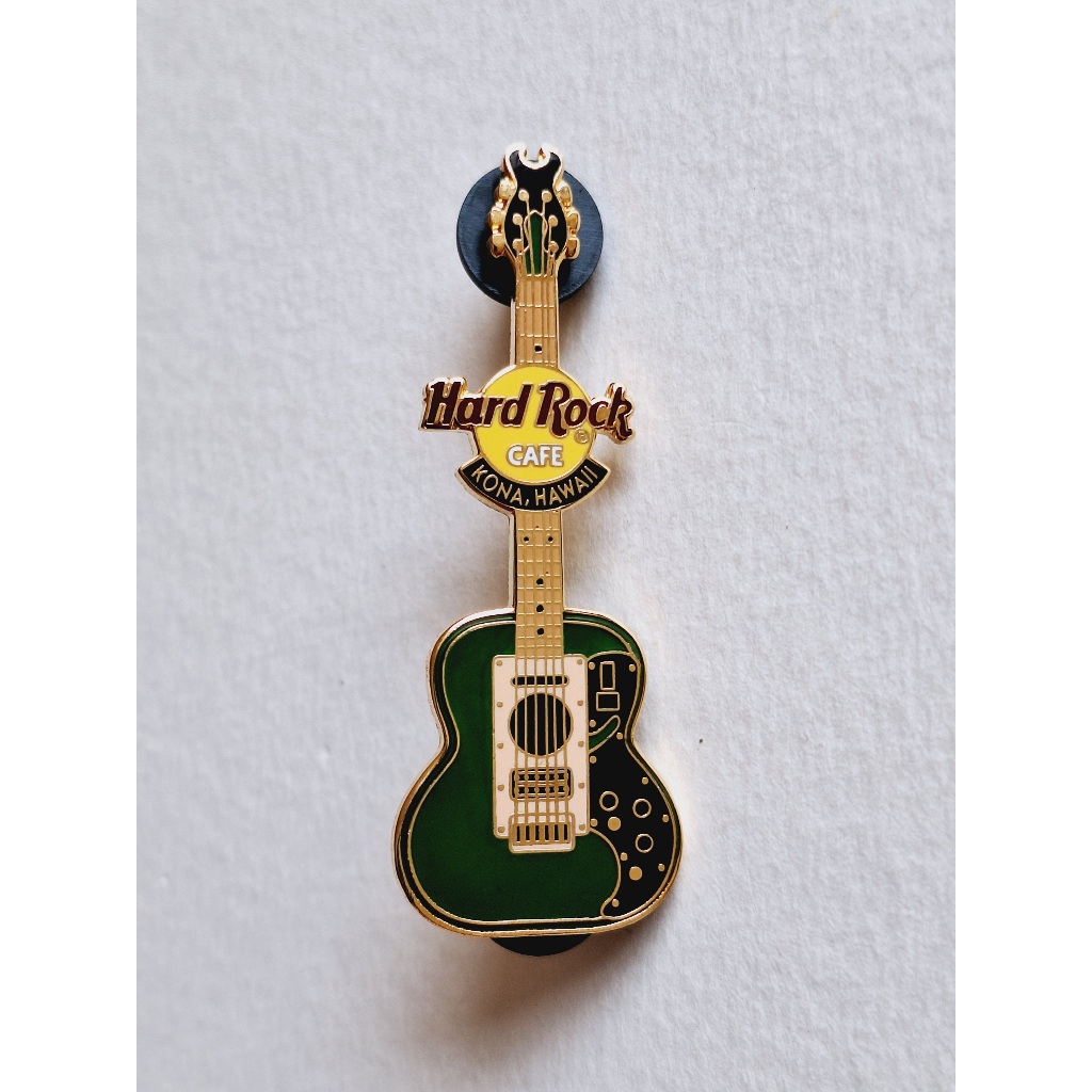 Pin / Broche - Hard Rock Cafe - Kona - Dark Green Acoustic Guitar