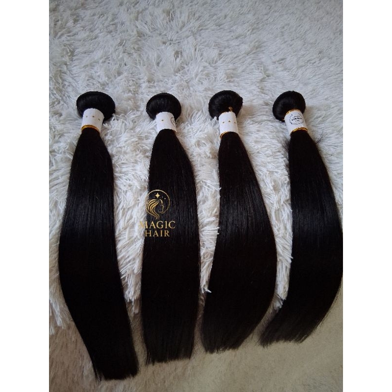 Cabelo 100% HUMANO 58cm - contém 100 gramas na tela liso
