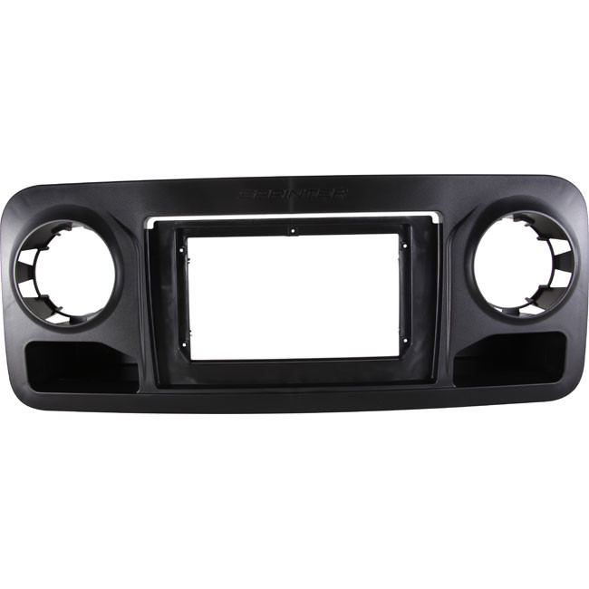 Moldura 10 polegadas expex preto fosco sprinter 2018 a 2023