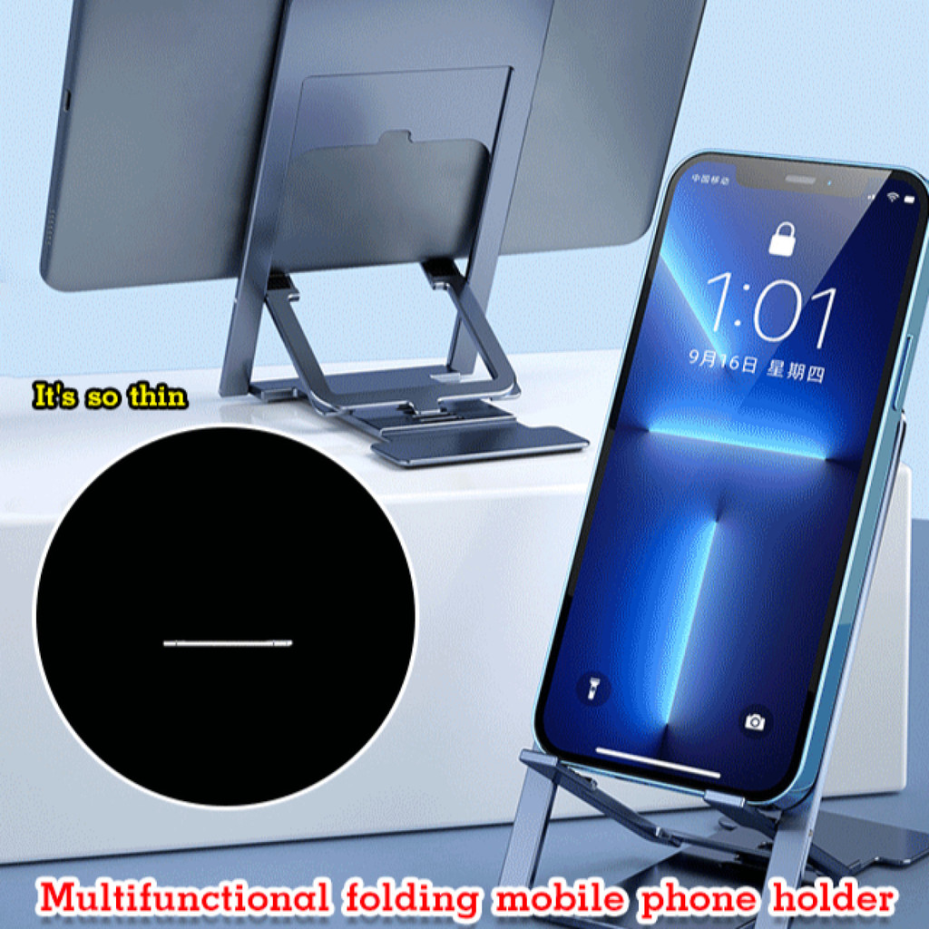 【Fácil de Transportar】[Multi-Purpose Use] Versatile Phone Holder Portable Stand para Streaming/Escritório/Estudo