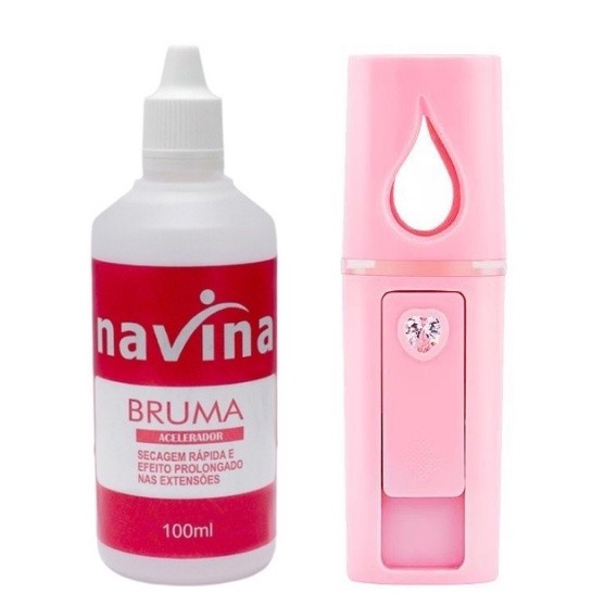 Kit Nano Mister Bruma para Alongamento de Lash Navina Hot Rushed