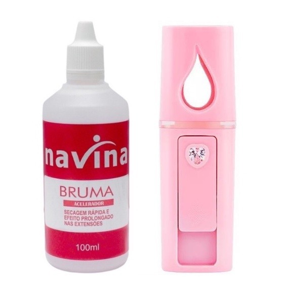 Kit Nano Mister Bruma para Alongamento de Lash Navina Hot Rushed