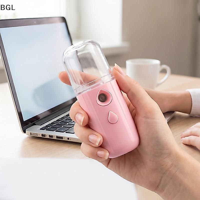 [brightlight.br] 30ML Nano Face Mist er Mini Umidificador Recarregável USB Portátil Para Hidratação Da Pele Pós-Treino [