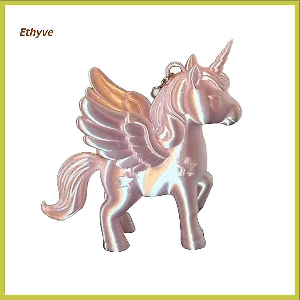 Unicorn Keychain Pendant Cute 3d Printed Figurines – Adorable Statues for Backpacks Phone Cases Gym Bags Perfect Birth