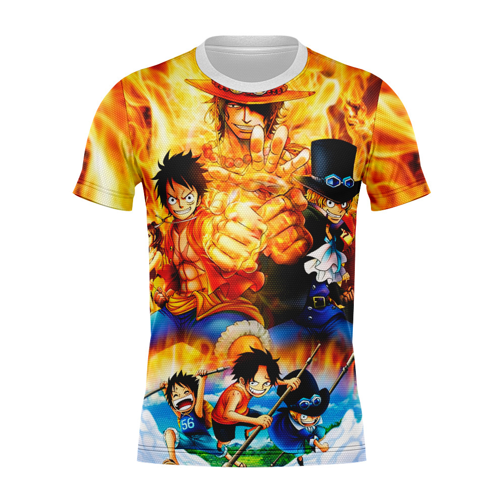 Camiseta Anime Full Print 3D Masculina Estilo Otaku Geek
