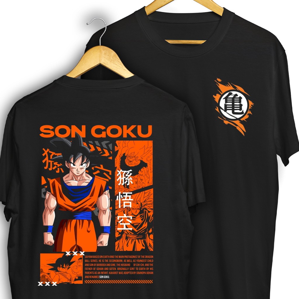 BR.halo camiseta preta unissex oversized streetwear com print do Goku Dragon Ball estilo urbano novo