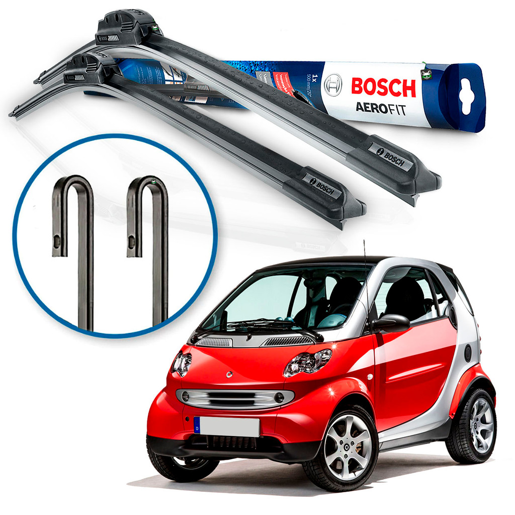 Par Palheta Limpador Parabrisa Bosch Smart Fortwo Coupé 2004 2005 2006 2007